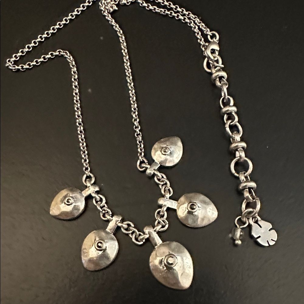 Lucky Brand Silver Fixed Pendant Necklace - Picture 3 of 3